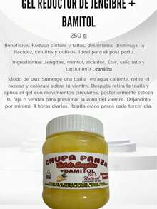 El Gel Chup Panza Quema Grasas, Masaje Para Perder Peso Y Crema Anti Celulitis - Amarillo - Ver 2