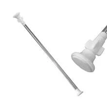 Rzctukltd Heavy Duty Extendable Telescopic Shower Curtain Pole Rail Rod Bath Door Window Home Bathroom Decor Fall Decor Bathroom Accessories Back To School - Silver - View 7