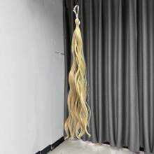1pc Ombre Wavy Braided Ponytail Wig