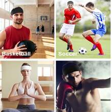 6 Pieces Of Unisex Hair Accessories, Sports Hair Bands For Summer, High - Elasticity Hair Accessories, Suitable For Outdoor Activities Like Yoga, Running, Mountain - Climbing, Playing Ball, Etc.