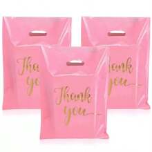 50pcs/Gift Packaging Bag Art Fresh And Simple Handheld Jewelry Bag Wrist Strap Shopping Bag