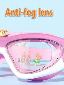 1 Piece Of Children's Anti-Fog HD Swimming Goggles, Waterproof And Anti-Fog HD Professional Diving Goggles Swimming Equipment - Silicone Earplugs Swimming Goggles, Suitable For 3-16 Years Old Children Swimming Diving Use