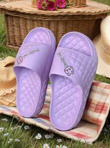 Fashionable Unisex Indoor Slippers, EVA Material Bathroom Anti-Slip, Odor-Free, Soft, Lightweight, Versatile, Comfortable House Slide Sandals, Suitable For Summer