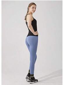 Yoga Racerback Tank Top For Women With Built In Bra,Women's Padded Sports Bra Fitness Workout Running Shirts - 黑色 - 查看 3