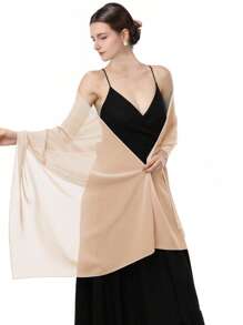 Scialli, sciarpe e coprispalle in chiffon per abiti da sposa, eventi serali e occasioni speciali