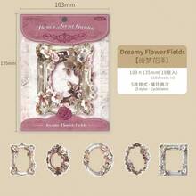 Embossed Frame Sticker Pack, Secret Garden Vintage 3D Scrapbooking & Journaling Decorative Stickers Personalised Stickers - Multicolor - View 4