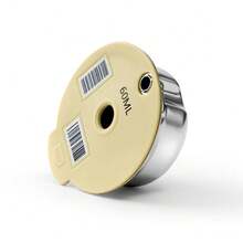 60/180/200/220ML Stainless Steel Reusable Coffee Capsule Refillable Capsule Pods Silicone Lid For-Bosch Tassimo With Tamper Back To School