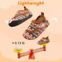 Kids Warm Lightweight Furry Wide Version Home Shoes For Girl Boys, Comfortable Rubber Soft Sole Bottom Walking Shoes For Indoor/Outdoor Autumn And Winter - Brown - View 5