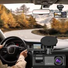 2.0 Inch IPS Screen Dash Cam With 32GB TF Card 170° Wide Angle 3 Channel Cam Front And Rear - 黑色 - 查看 7
