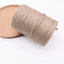 2mm 200M/100M Natural Vintage Jute Rope Twine Roll Yarn Sewing Crafts Jute Cord Thread Wedding Gift Wrap Ribbon Bows Handmade DIY Party Christmas Decoration