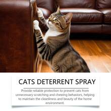 100ml Cat Care Spray, Gentle Formula To Prevent Cats From Urinating And Scratching Furniture, Effectively Stops Destructive Behavior, Safe And Convenient To Use, Fast Acting With Long-Lasting Effects