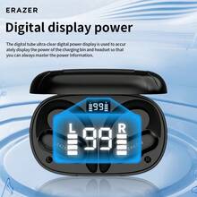 Lenovo 联想旗下品牌 ERAZER QT60 无线耳机，配备智能显示屏、触控功能、ABS/PC 材质、耳挂式设计、内置麦克风，适合跑步健身等运动场景，拥有超长续航，兼容多种设备，是一款蓝牙耳机。 - 均碼 - 查看 10