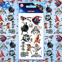 WB 6PCS DC Temporary Tattoos Official Featuring Flash Batman And Superman Designs Waterproof And Long Lasting And Unique For Daily Wear Parties And Events Show Off Your Heroic Spirit - Blue - View 4