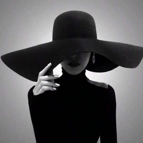 1pc Extra Large Brim Sun Protection Hat, Suitable For Beach, Outdoor, Photography, Fashion Elegant, Foldable & Easy To Store, Please Read The Hat's User Manual After Receiving