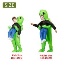 Party Alien Inflatable Costume Adult Blow Up Suits Party Dress - Green - View 8