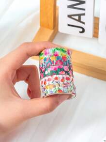 5 Rollen Blumen Handbuch Klebeband in Geschenkbox, personalisiertes DIY Handbuch dekoratives Washi Klebeband als Geschenk für Mitschüler und Freunde, Geschenke zum Schulanfang