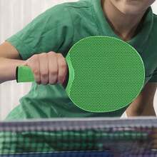 1pc Rubber Table Tennis Racket, Paddle Set With Double-Sided Rubber Grip, For Student Training And Recreation - Suitable For Indoor And Outdoor Use