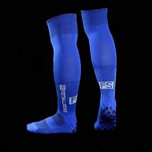 1 Pair FS Breathable Compression Football/Soccer Socks, Non-Slip Sweat-Wicking Professional Sports Socks Suitable For Outdoor Sports, Fitness, Soccer, Basketball, Running Training, And Various Sports - Multicolor - View 4