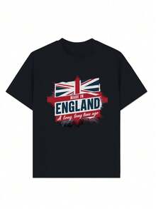 Union Jack MADE IN ENGLAND Pure Cotton Women's T-Shirt Comfort Fit - Black - View 1