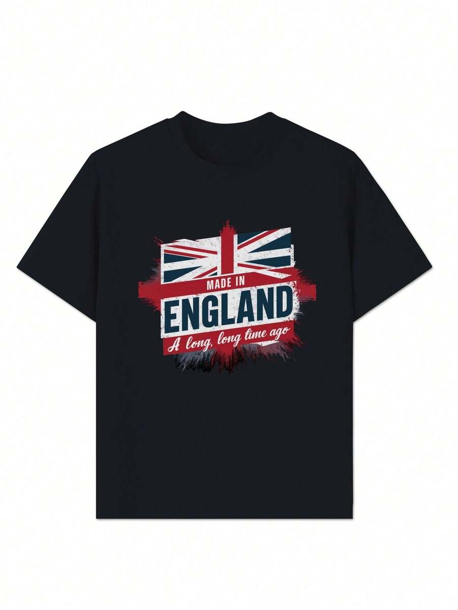 Union Jack MADE IN ENGLAND Pure Cotton Women's T-Shirt Comfort Fit - Black - View 1