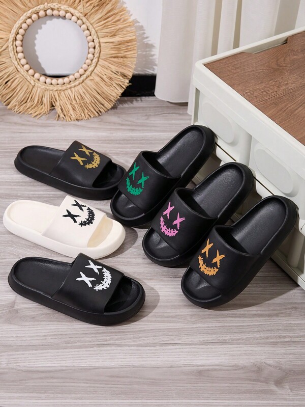 XX 1 Pair YAAO Teens Patterned Fashion Print Slippers, Boys/Girls Indoor/Outdoor Light Breathable EVA Daily Soft Non-Slip Thick Sole Beach Sandals, Children