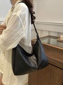 Fashionable Versatile Solid Color Casual Minimalist Crossbody Bag