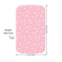 Bedside Bassinet Sheets For Baby Boys Girls, Compatible With Mika Micky, Baby Delight, Dream On Me, AMKE And Other Bassinet Mattress Pads Size Between 17-21 In Width, 29-33 In Length, And 1.5-4 In Thick
