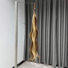 1pc Ombre Wavy Braided Ponytail Wig