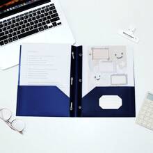 American Style PP File Folder, Office File Organizer, Document Classification Binder, Plastic D-Ring Report File Clip,Back To School,School Supplies