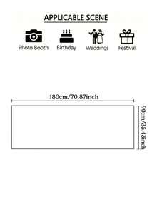 1pc - Customizable Polyester Door Flag, Personalized Photo & Design Door Decor, Multifunctional Customized Logo Background Cloth, Washable, Lightweight & Breathable, Unique Gift For Valentine's Day, Mother's Day, Birthday, Father's Day, Graduation, Wedding, Housewarming, Printed Pattern,Party Top, Birthday Gift For Men - Multicolor - View 2