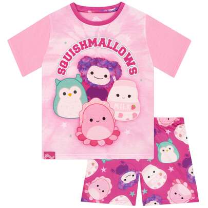 Squishmallows Pyjamas | Short Sleeve Girls Pyjamas | Kids Pjs For Summer, Girls' Pyjama Sets