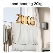 Rozwijana linka do bielizny, linka do bielizny ze stali nierdzewnej, może być używana wewnątrz i na zewnątrz, linka do bielizny na ręczniki, montowana na ścianie, regulowana długość, duża nośność, wewnętrzna linka do bielizny bez dziurkowania, odpowiednia do niewidocznej linki do bielizny w łazience, balkonowa łazienkowa rozwijana linka stalowa