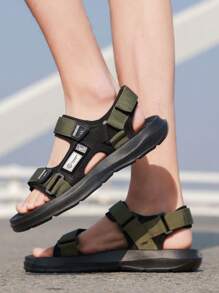 1 Pair Men's Summer Sandals, Breathable Light Weight Non-Slip, Outdoor Fashion Personalized Beach Shoes