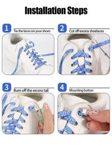 1 Pair Of Elastic Cashew Flower Shoelaces, Fashionable Shoelaces, Skateboard Shoes, Sports Shoes, Men's And Women's Sports Shoes, Casual Shoes Accessories, Suitable For Daily Wear In Summer