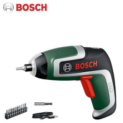 bosch 博世 IXO 7 无线电动螺丝刀套装，多功能电动工具，带磁性钻头，快速螺丝更换，LED 灯