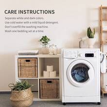 VOLTITO 1 pieza Volante elástico para cama - Volante fácil de envolver alrededor - Falda de cama de microfibra con cinturón elástico ajustable, caída de 15 pulgadas a la medida - Falda de cama de calidad de hotel, resistente a la decoloración (T/F/Q/K) - Azul Marino - Ver 9