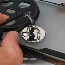 2 件 Y2K Ins 手机挂饰挂钩 可爱粘性金属迷你手机握把 创意通用 DIY 链环手机支架 - 彩色 - 查看 5
