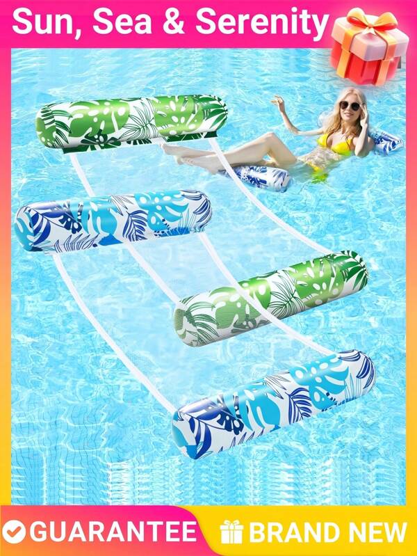 Hamaca de agua, cama flotante, anillo de natación, suministros de verano, suministros de piscina, suministros de agua, artículos esenciales para tomar el sol, artículos de playa, piscina portátil, funda impermeable para teléfono, flotadores para piscina - flotadores inflables para piscina, flotadores para adultos, flotadores de tamaño para adultos, juguetes flotantes para piscina, flotador tipo tumbona para piscina