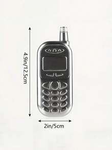 1 pezzo Flacone portatile creativo a forma di telefono in acciaio inossidabile da 3 once, di design a doppio utilizzo come dispenser di bevande e dispositivo mobile, regalo unico per feste e attività all'aperto