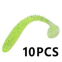 SOUGAYILANG 10/30/50pcs Artificial Soft Lure,5cm/1g Lifelike Worm Lure,Simulated Fish Tail Motion,Silicone Fishing Lures,For Freshwater And Saltwater,Bass Fishing Gear Tackle - Multicolor - View 19
