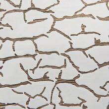 1pc Asymmetrical Crack Design, Reusable Plastic Stencil For DIY Scrapbooking & Crafts,Back To School,School Supplies - 乳白色 - 查看 5