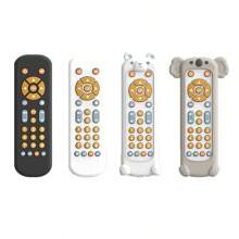 1 Pc Baby Remote Control Toys Are Suitable For Babies Over 6 Months Old, With Music, TV Remote Control Toys, And Children's Remote Control Toys. Children's Realistic Game Remote Control, Realistic Lighting And Sound - In English, French, And Spanish, Suitable For Baby Play - Does Not Contain Bisphenol A (Four Styles For You To Choose From)
