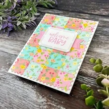 Stamp Puzzle Background Frame Metal Cutting Dies For DIY Scrapbooking Card Making Stencils Photo Albums 1PC