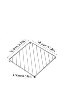 1 pièce Support épais en acier inoxydable pour casserole, tapis résistant à la chaleur, dessous de plat polyvalent pour la cuisine, grille vapeur, support pour bol et plat