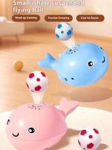 1pc Whale Floating Ball Sensory Toy - Infant Focus Training Educational Game, Allows Children To Feel The Force Of The Wind, Montessori Parent-Child Interactive Toy, Visual Tracking And Motor Skill Development, USB Rechargeable, Gift For Boys And Girls
