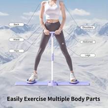ZM Health Ski-Trainingsmaschine, simuliertes Ski-Trainingsgerät, Bein- und Hüfttrainer, Fitnessgerät für Ausdauer, für Zuhause, Gym, Pilates, Yoga