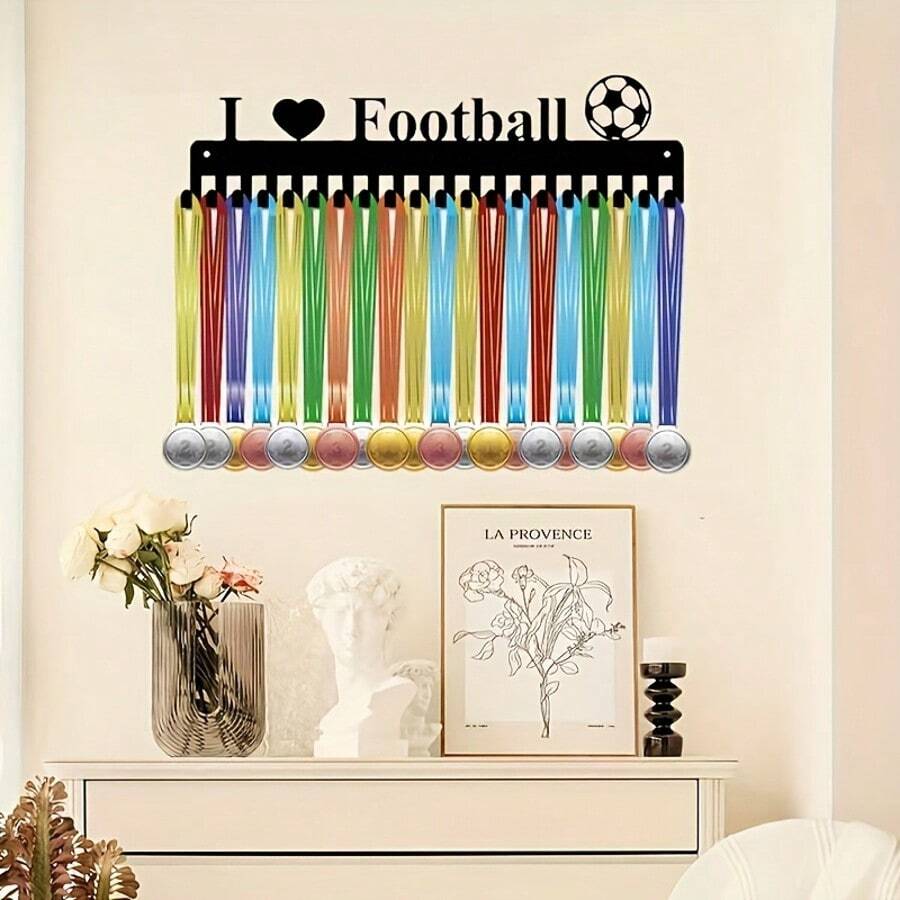 1 pièce Porte-médailles mural de 40cm x 10,7cm, idéal pour ranger et exposer les médailles et les rubans. Cadeau de Noël