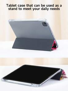 复古夏季食物和饮料拼贴图案平板电脑保护壳，适用于 iPad 10.2 英寸、iPad Pro 2021/2020、iPad 9/10 代、Galaxy Tab A8 10.5 英寸 2022、Matepad 10.4/Tab，防摔，带铅笔槽，支持睡眠/唤醒 - 彩色 - 查看 7