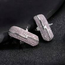 Single Set With Artificial Synthetic Diamond Lightning Earphone Clip, High-End Light Luxury, Detachable Bluetooth Earphone Clip Accessory - Multicolor - View 5