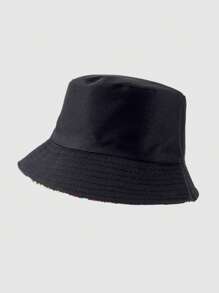 1pc Unisex Fashion Hip Hop 90s 80s Geometric Graffiti Vintage Street Style Reversible Bucket Hat, Versatile For Casual & Commuting